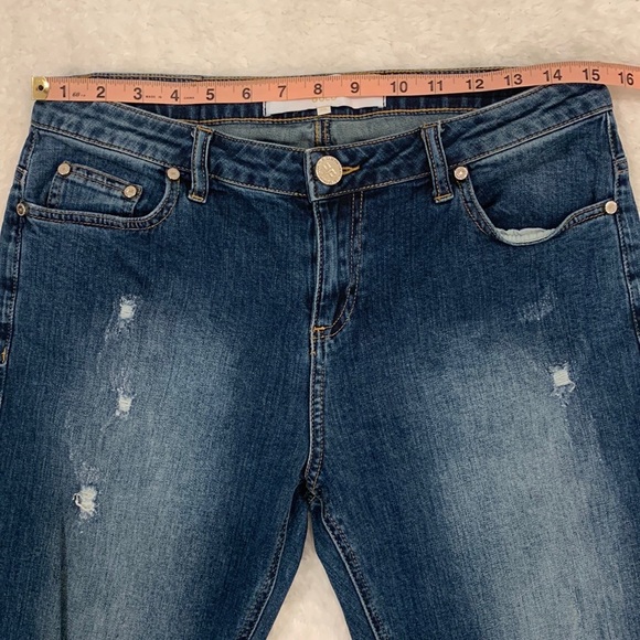 Elisabetta Franchi Gold Skinny Crop Denim Jeans - Picture 8 of 14